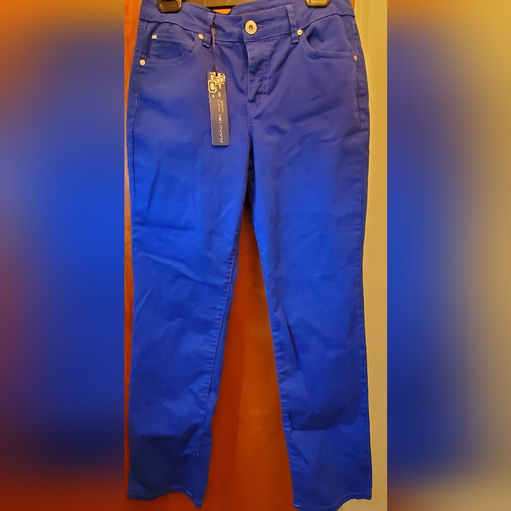 Bandolino Womens Mandie straight leg jeans Sz 6 Royal blue